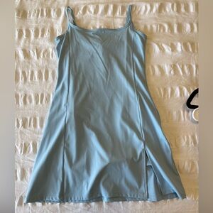 Light blue athletic skort golf mini dress